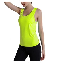 Women's Sports Fitness Vest Solid Color Women Open Back Quick Dry Camisole Tank Top Workout Sports Vest Fitness Quick-drying ...