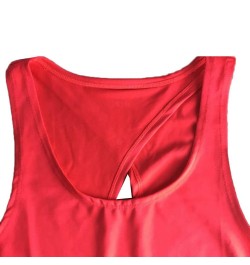 Women's Sports Fitness Vest Solid Color Women Open Back Quick Dry Camisole Tank Top Workout Sports Vest Fitness Quick-drying ...