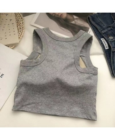 Camisole with Chest Pad Cropped Top Women Vest Tops Sport Bra Seamless Underwear Sexy Push Up Tops Female Brassiere Lingerie ...