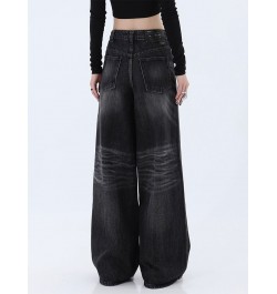 Y2K Harajuku Jeans Black High Waist Streetwear Baggy Jeans Hip-hop Women Pants Autumn Straight Wide Leg Jeans All-match 2022 ...