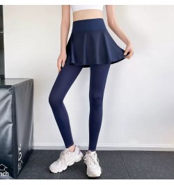 Yoga Leggings Women Gym Tights With Skirt High Waist Zipper Pockets Ruffles Skirt Pants Gym Fitness Push Up Sports Pants $31....