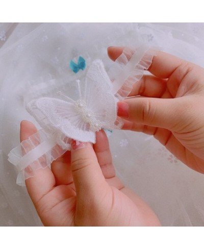 1 pair Butterfly Wedding Bridal Garter with Pearl White Lace Garter Wedding Skirt Accessories $11.87 - Underwear