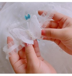 1 pair Butterfly Wedding Bridal Garter with Pearl White Lace Garter Wedding Skirt Accessories $11.87 - Underwear