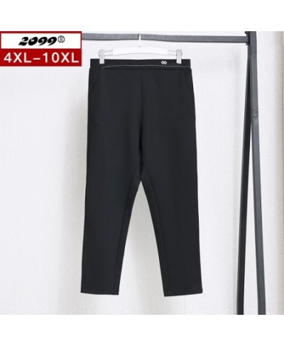 Women's Plus Size Black pants Fall High Stretch Trousers Office Ladies leisure Casual Soft Jeans 4xl 6xl 8xl 10xl XZ023 $64.2...