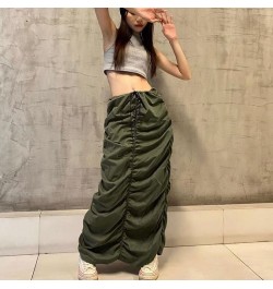 2022 Harajuku Cargo Long Skirts Y2K Low Waist Maxi Skirt Women'S Ankle-Length Skirt 2000s Retro Fairycore Grunge Outfit $35.2...