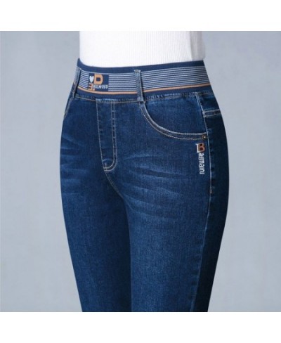Oversized 27-36 Casual Vintage Women's Pencil Jeans Baggy Fashion High Waist Denim Trousers Korean Streetwear Stretch $41.77 ...