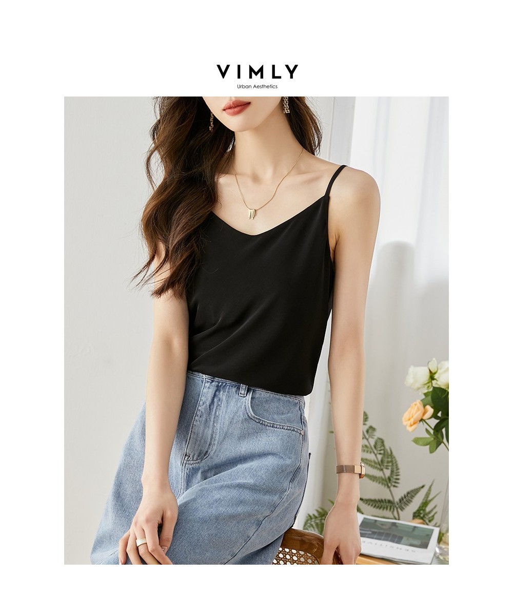 Camis Sexy Top Vest for Women Korean Fashion Clothing Sleeveless Loose Coquette Black White Summer Bottom Shirt Tops V7915 $4...