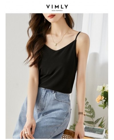 Camis Sexy Top Vest for Women Korean Fashion Clothing Sleeveless Loose Coquette Black White Summer Bottom Shirt Tops V7915 $4...