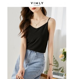 Camis Sexy Top Vest for Women Korean Fashion Clothing Sleeveless Loose Coquette Black White Summer Bottom Shirt Tops V7915 $4...