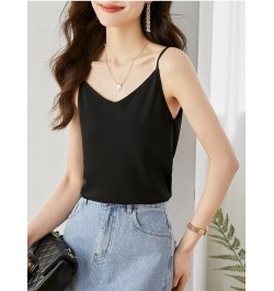 Camis Sexy Top Vest for Women Korean Fashion Clothing Sleeveless Loose Coquette Black White Summer Bottom Shirt Tops V7915 $4...