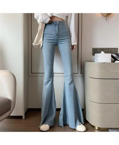 Vintage Denim Flared Pants Women Summer Big Bell Bottom Jeans Spring Wide Leg Trousers Korean Blue Black Y2k Female Streetwea...