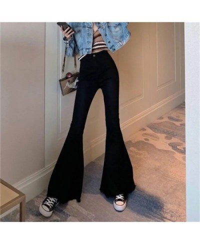 Vintage Denim Flared Pants Women Summer Big Bell Bottom Jeans Spring Wide Leg Trousers Korean Blue Black Y2k Female Streetwea...