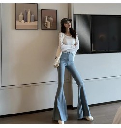 Vintage Denim Flared Pants Women Summer Big Bell Bottom Jeans Spring Wide Leg Trousers Korean Blue Black Y2k Female Streetwea...