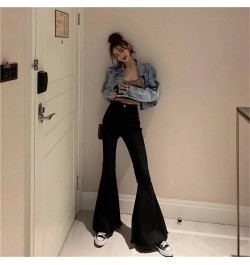 Vintage Denim Flared Pants Women Summer Big Bell Bottom Jeans Spring Wide Leg Trousers Korean Blue Black Y2k Female Streetwea...