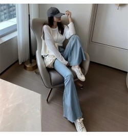 Vintage Denim Flared Pants Women Summer Big Bell Bottom Jeans Spring Wide Leg Trousers Korean Blue Black Y2k Female Streetwea...