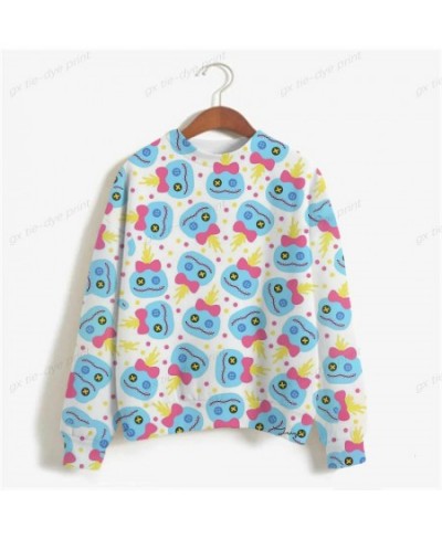 Korean Style Womens Clothing 2022 Sweet O-neck Pullovers Autumn Stitch Print Loose Hoodies Woman Christmas Sweatshirts $33.33...
