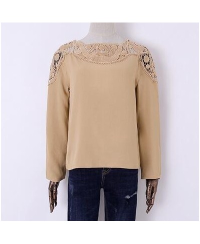 White Blouses Women 2023 Spring New Long Sleeve Hollow Lace Shirts Womens Tops and Blouses Female Shirts Bluses Femininas $32...