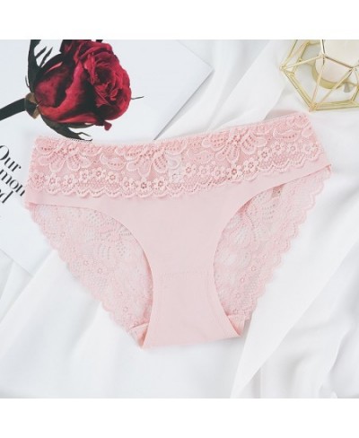 New Sexy Floral Lace Women's Panties Female Hollow Out Briefs Transparent Low Rise Ladies Underwear Size M-XL Lingerie $11.45...