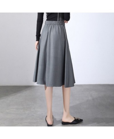 Temperament A-Word Skirt Skirt Female VD3089 New Spring 2022 High Waist Slimmer Than The Knee Mid-Length Casual Pleated Skirt...