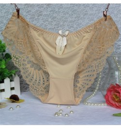 Awaytr Women Panties Briefs Plus Size Hot Underwear for Female Hipster Underpant Sexy Lingerie Lace Silk Cotton String Big XX...