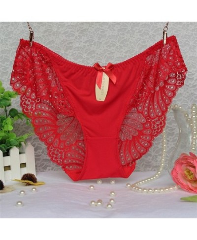 Awaytr Women Panties Briefs Plus Size Hot Underwear for Female Hipster Underpant Sexy Lingerie Lace Silk Cotton String Big XX...