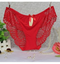 Awaytr Women Panties Briefs Plus Size Hot Underwear for Female Hipster Underpant Sexy Lingerie Lace Silk Cotton String Big XX...