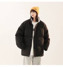 2022 Female Winter Korean New Fashion Versatile Coat Women'S Loose Plush Thickened Warm Stand Collar Cotton Jacket Student To...