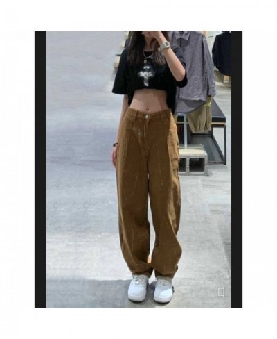 Wide Leg Jeans Women Streetwear Vintage Students Baggy Leisure Spring Bottom Full Length Mujer Daily All-match BF Popular Fem...