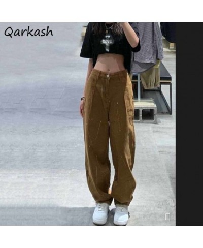 Wide Leg Jeans Women Streetwear Vintage Students Baggy Leisure Spring Bottom Full Length Mujer Daily All-match BF Popular Fem...