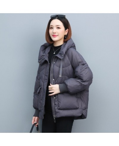 2022 New Winter Jacket Women Down Cotton Jacket Parkas Female Korean Loose Hooded Warm Cotton-padded Coat Outwear Overcoat $6...