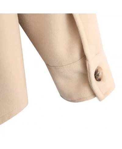 Beige Casual Shirt Coat Warm Women Winter Clothes 2023 Spring Autumn Classic Minimalist Fashion Long Sleeve Neuter Style $72....