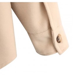 Beige Casual Shirt Coat Warm Women Winter Clothes 2023 Spring Autumn Classic Minimalist Fashion Long Sleeve Neuter Style $72....