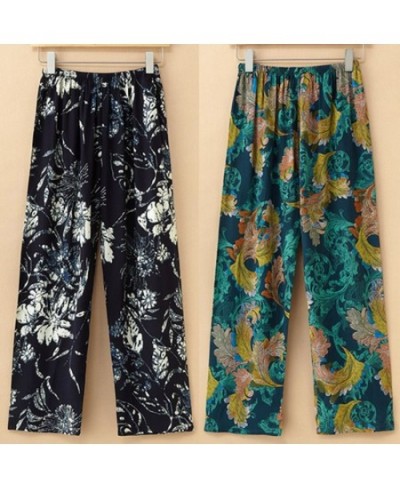 Cotton Linen Home Service Trousers Female Spring Summer Thin Cotton Outside Wear Sweat Pants Women $31.47 - Pants & Capris