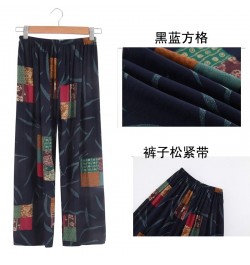 Cotton Linen Home Service Trousers Female Spring Summer Thin Cotton Outside Wear Sweat Pants Women $31.47 - Pants & Capris