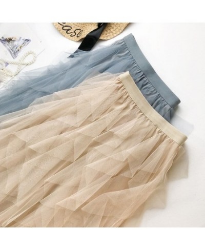 2023 Ins New Summer Skirts Women Long Mesh Skirts Fashion Long Skirt $37.44 - Skirts