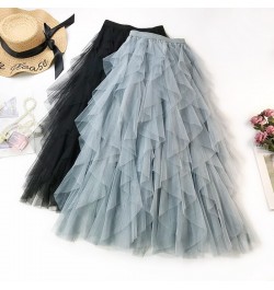 2023 Ins New Summer Skirts Women Long Mesh Skirts Fashion Long Skirt $37.44 - Skirts