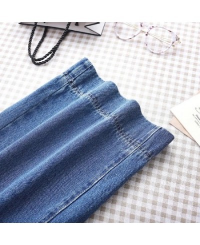 Korean Fashion Wide Leg Jeans Women High Waist Denim Pants Elegant Design Baggy Trousers Mother Spring Ankle Length Vaqueros ...