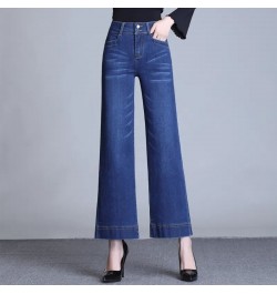 Korean Fashion Wide Leg Jeans Women High Waist Denim Pants Elegant Design Baggy Trousers Mother Spring Ankle Length Vaqueros ...