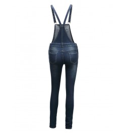 Ladies jeans new denim Ladies casual jeans pants Casu jumpsuit straps torn denim jeans $44.79 - Jeans