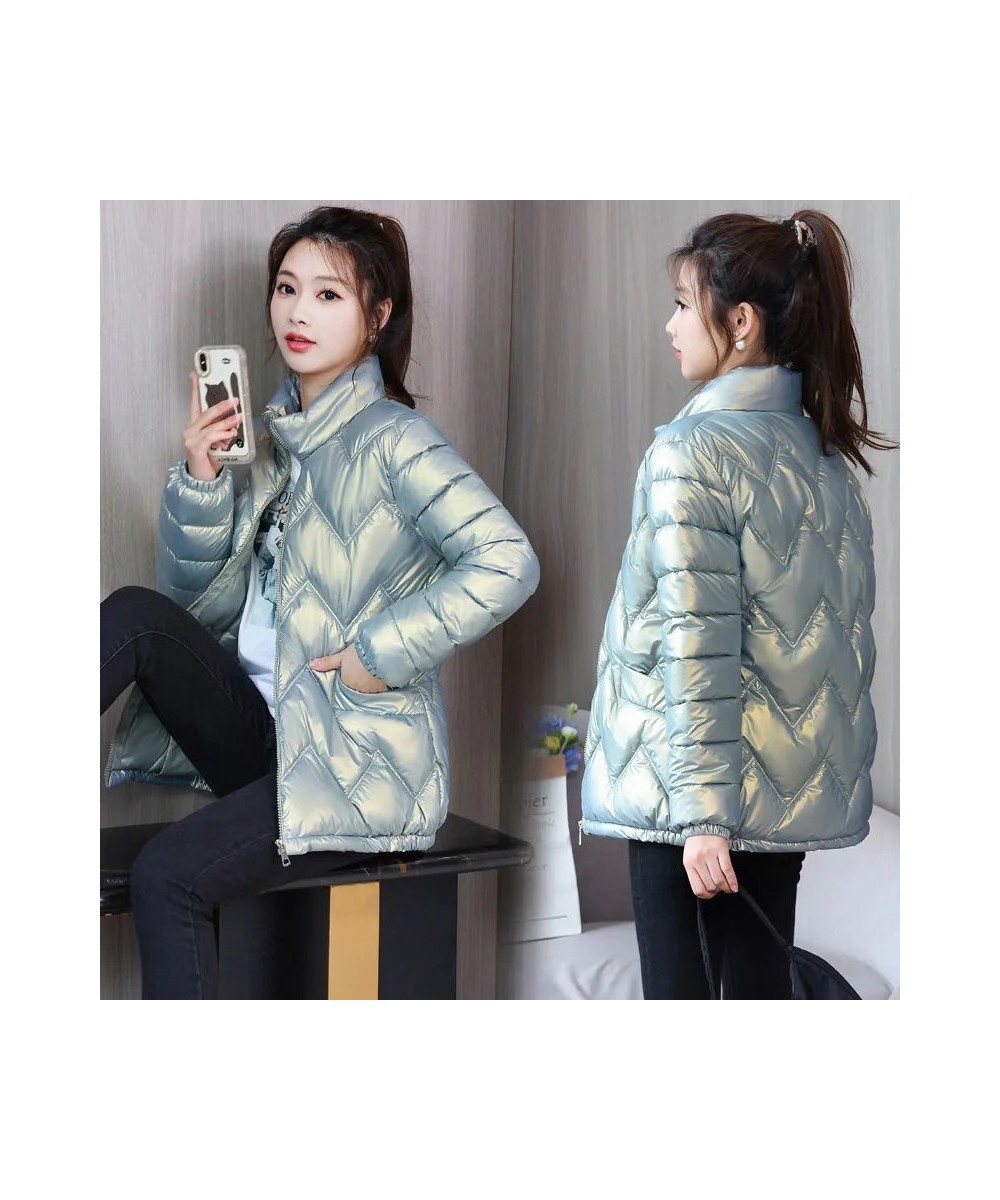 Winter Glossy Cotton Coat Women Warm Thick Cotton Padded Jacket 2022 New Winter Coat Women's Parkas Korean Loose Female Outwe...