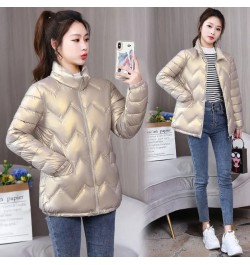 Winter Glossy Cotton Coat Women Warm Thick Cotton Padded Jacket 2022 New Winter Coat Women's Parkas Korean Loose Female Outwe...