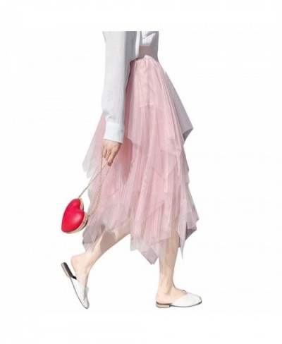 Irregular Tulle Skirt Women Summer Casual Party Club Wear Petticoat Ball Gown Skirt $23.86 - Skirts