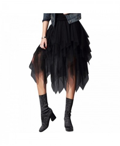 Irregular Tulle Skirt Women Summer Casual Party Club Wear Petticoat Ball Gown Skirt $23.86 - Skirts