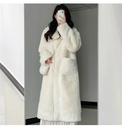 2022 New Women Winter Faux Fur Coat Long Fur Coats Thick Warm Female Plush Plus Size Loose OverCoat $77.20 - Jackets & Coats