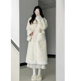 2022 New Women Winter Faux Fur Coat Long Fur Coats Thick Warm Female Plush Plus Size Loose OverCoat $77.20 - Jackets & Coats