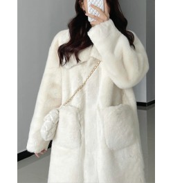 2022 New Women Winter Faux Fur Coat Long Fur Coats Thick Warm Female Plush Plus Size Loose OverCoat $77.20 - Jackets & Coats