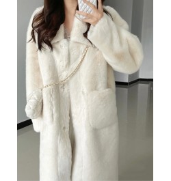 2022 New Women Winter Faux Fur Coat Long Fur Coats Thick Warm Female Plush Plus Size Loose OverCoat $77.20 - Jackets & Coats