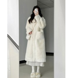 2022 New Women Winter Faux Fur Coat Long Fur Coats Thick Warm Female Plush Plus Size Loose OverCoat $77.20 - Jackets & Coats