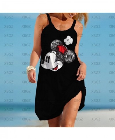 Elegant Dresses for Women Mickey Beach Dress Sleeveless Y2k Sling Loose Sexy Minnie Mouse Party 3D Print Summer Woman 2022 Bo...
