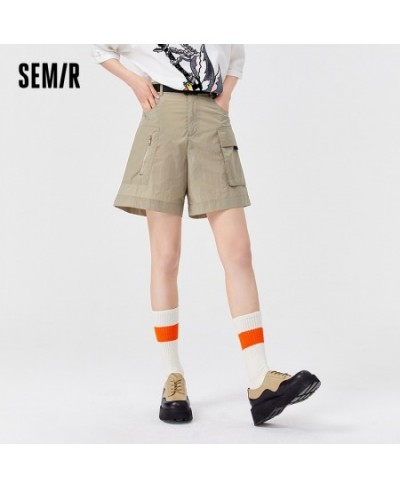 Casual Pants Women Textured Overalls Handsome 2023 Summer New Style Crotch Slim Shorts Simple Fashion $34.82 - Bottoms